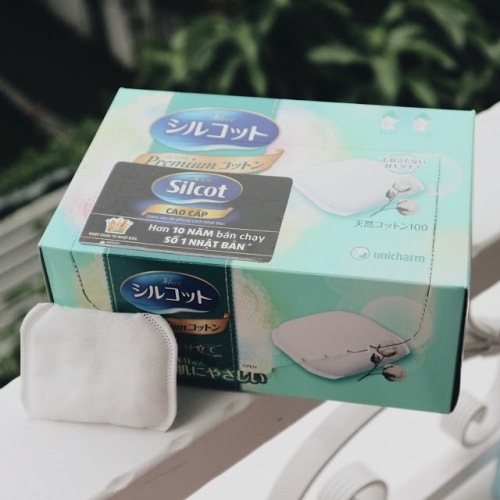 Bông Tẩy Trang Cao Cấp Silcot Premium 10 Miếng/Hộp