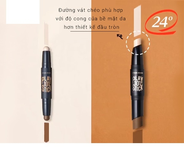 Tạo Khối Etude House Play 101 Stick Contour Duo #02