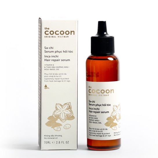 Tinh Chất Dưỡng Tóc Cocoon  Inca Inchi Hair Repair Serum Hỗ Trợ Phục Hồi & Bảo Vệ 70ml