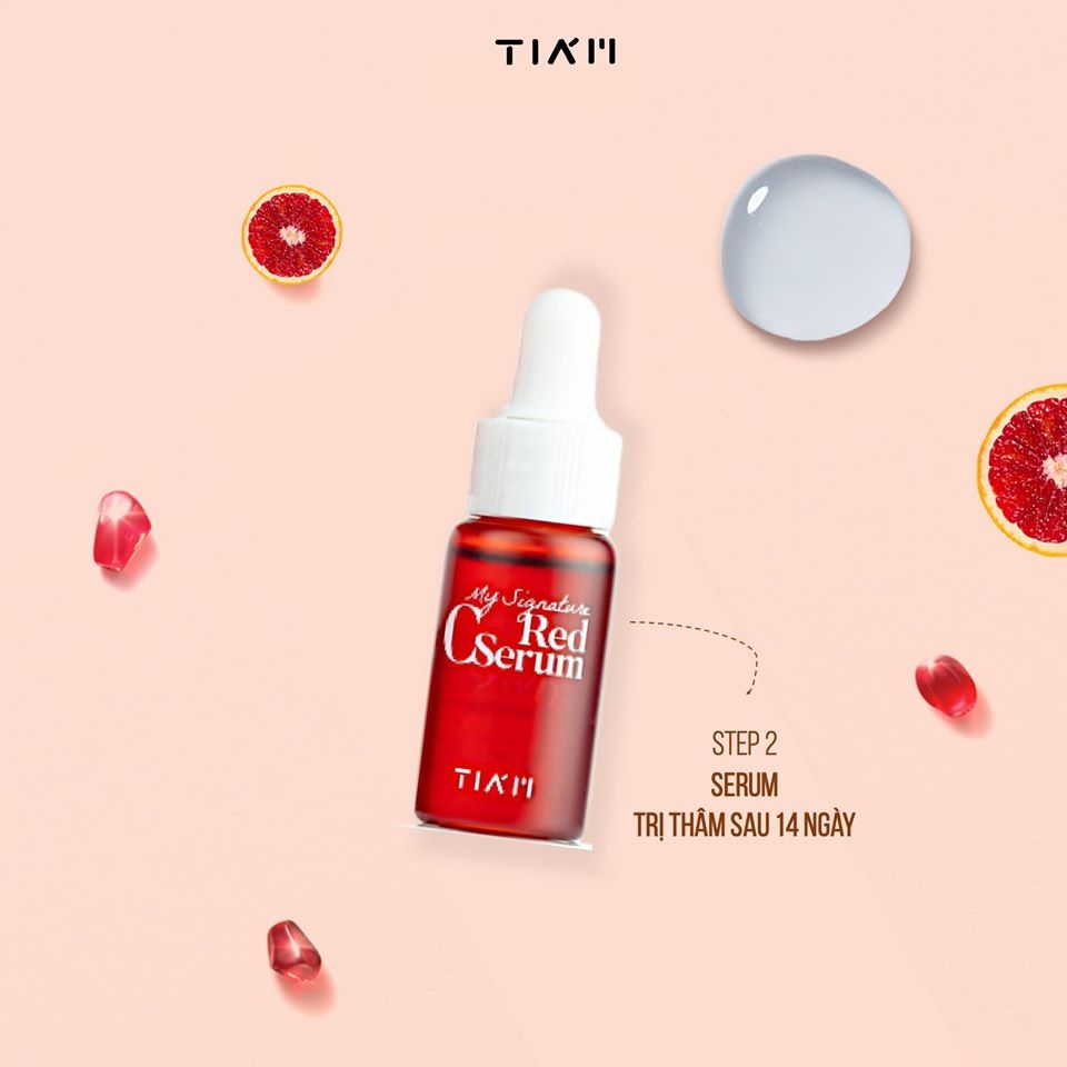 Bộ Dưỡng Da Tiam My Signature Red C Mini (3 EA: Toner/Serum/Cream)