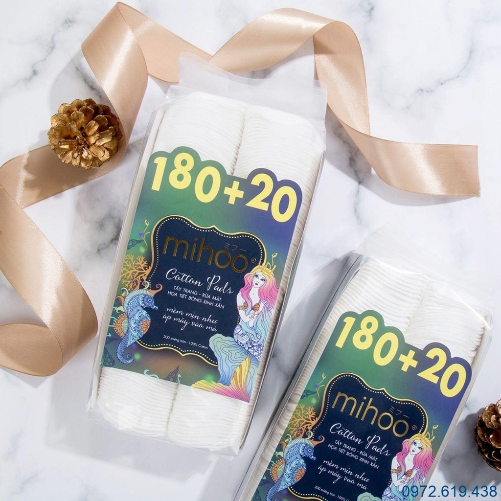 Bông Tẩy Trang Mihoo Túi Mermaid Cotton Pads