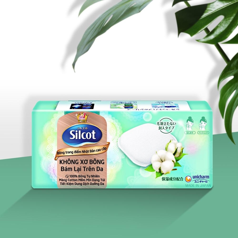 Bông Tẩy Trang Cao Cấp Silcot Premium 10 Miếng/Hộp