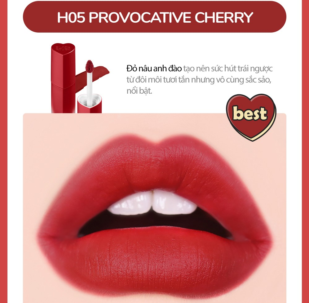 Son Black Rouge Color Lock Heart Tint #H05