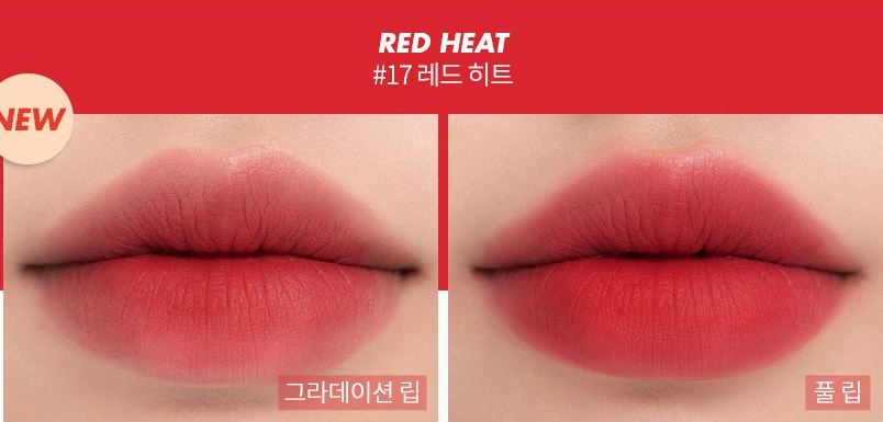 Son Thỏi Rom&nd Zero Matte #17 Red Heat