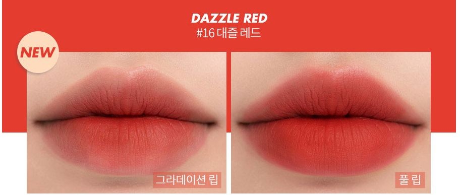 Son Rom&nd Zero Matte #16 Dazzle Red