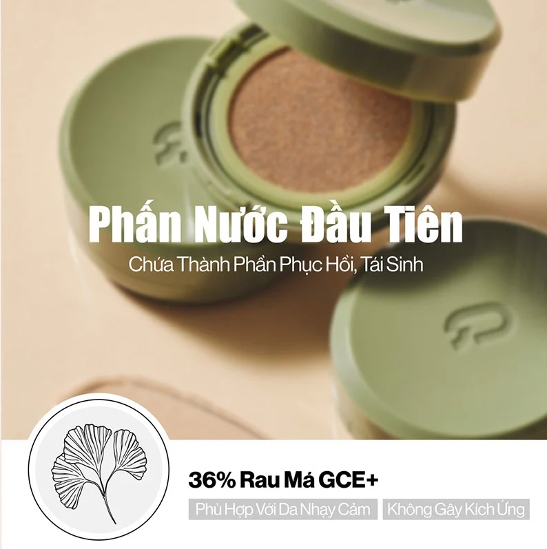 Phấn Nước  GLAMRR Q Vegan Super Cover Cushion SPF50+/PA+++ tone 01