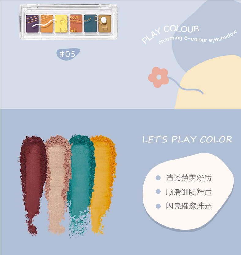 Bảng Màu Mắt Judydoll Play Colour Charming (6 Ô) #05