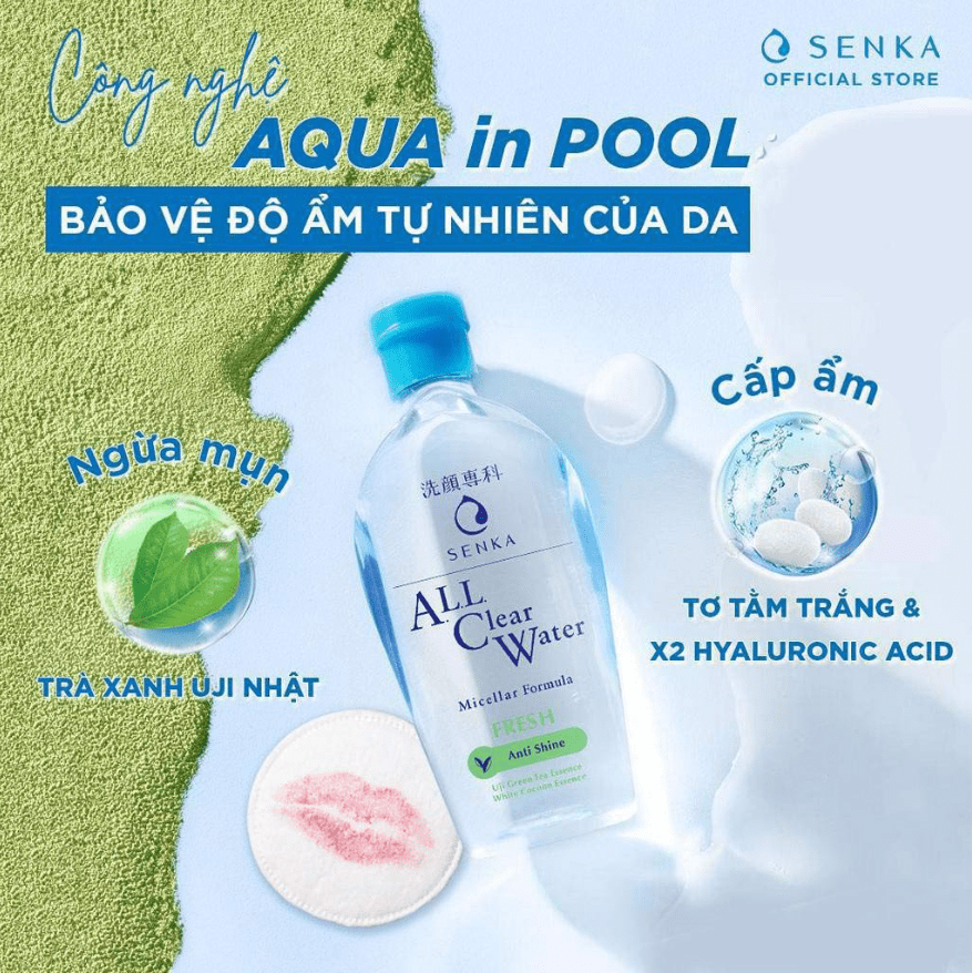 Tẩy Trang Nước Senka All Clear Water 70ml