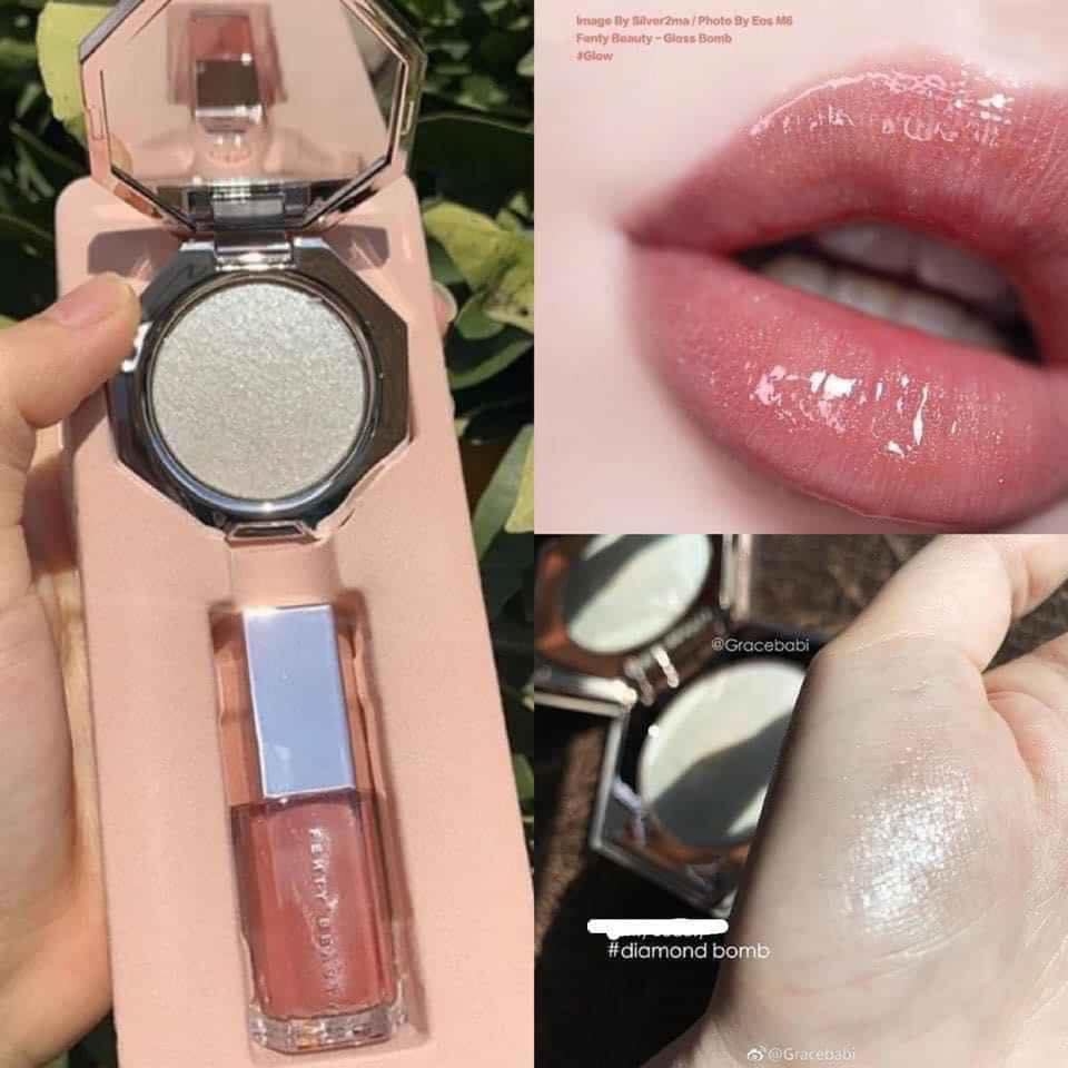 Set Fenty Beauty Mini Lip Gloss and Highlighter