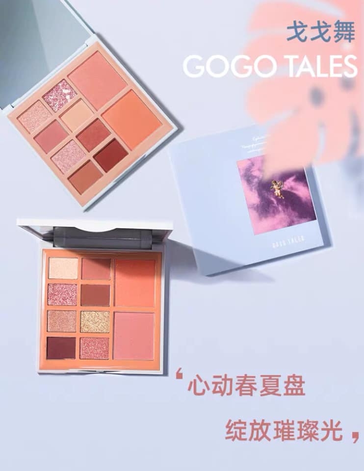 Bảng Phấn Mắt Má Hồng Gogo Tales Vintage Velvet GT153 10 Ô