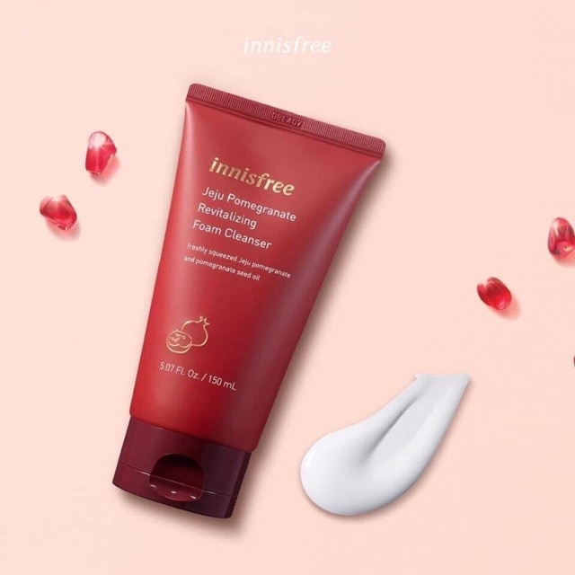 Sữa Rửa Mặt Lựu Đỏ Innisfree Jeju Pomegranate Revitalizing Foam Cleanser 150ml