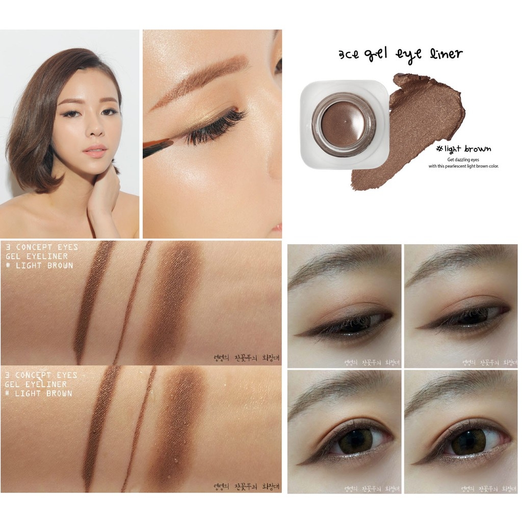 Gel Kẻ Mắt Không Trôi 3CE Gel Eye Liner #Brown