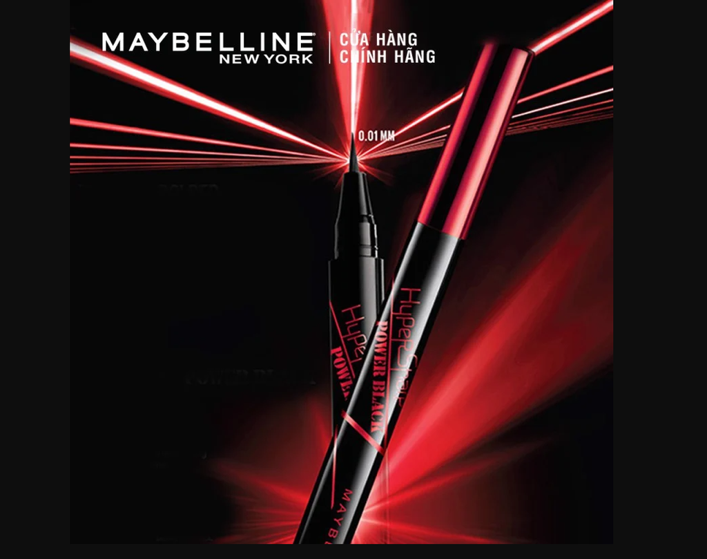 Kẻ Mắt Maybelline Hyper Sharp Power Black (Nắp Đỏ)