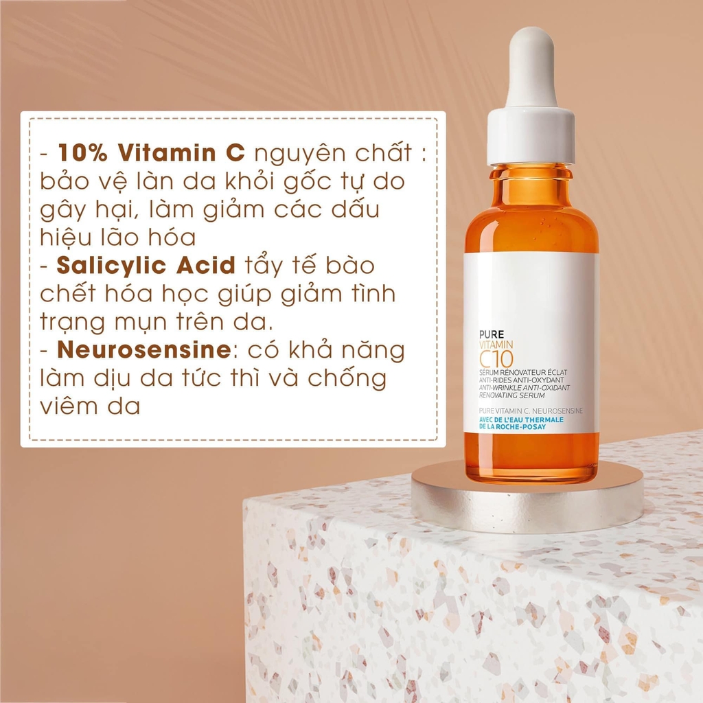 Dưỡng Chất Giúp Cải Thiện Và Làm Sáng Da La Roche-Posay Pure Vitamin C10 30ml