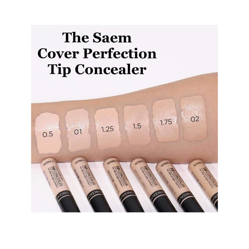 Che Khuyết Điểm The Saem Cover Perfection Tip Concealer 6.5gr #1.75