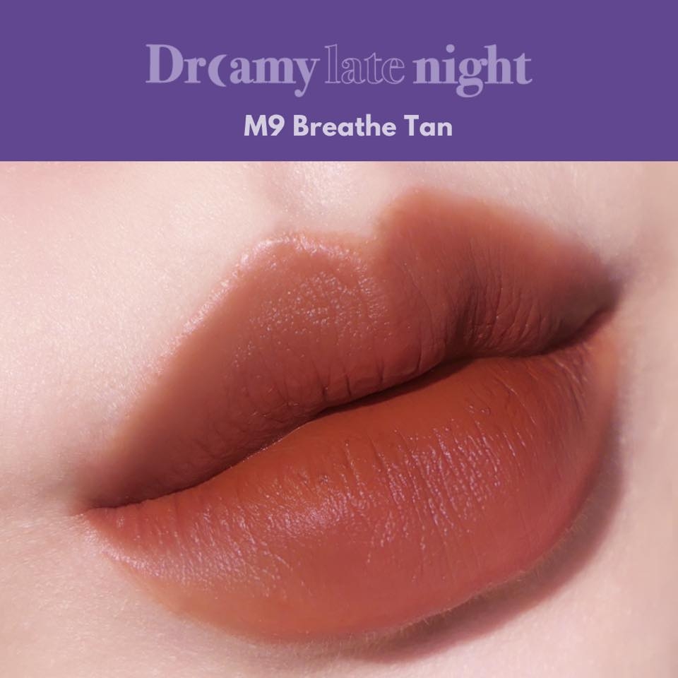 Son Kem Lì Merzy Dreamy Late Night Mellow Tint M9 Breathe Tan