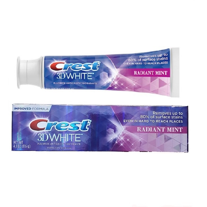 Kem Đánh Răng Crest 3D White Radiant Mint 116g