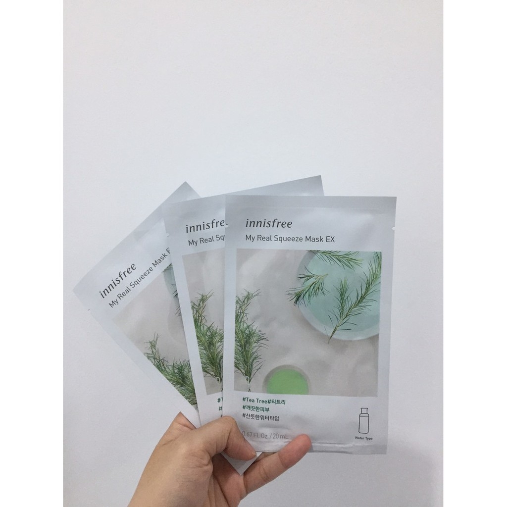 Mặt Nạ Innisfree My Real Squeeze Mask Ex #Tea Tree