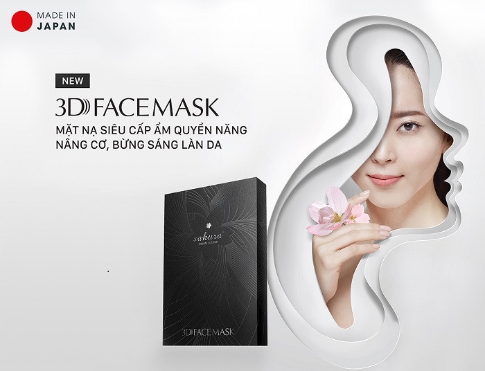 Mặt Nạ Siêu Cấp Ẩm Nâng Cơ Sáng Da Sakura 3D Face Mask (1 MIếng)