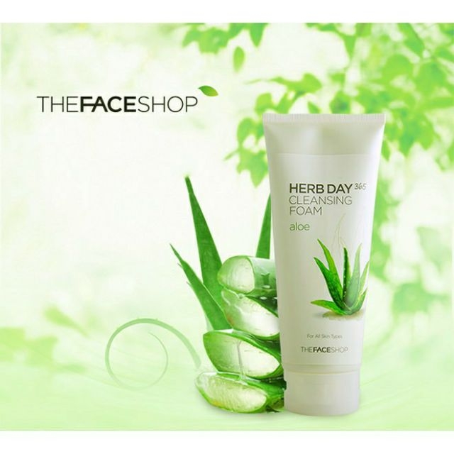 SRM TheFaceShop Herb Day 365 Master Aloe & Green Tea 170ml