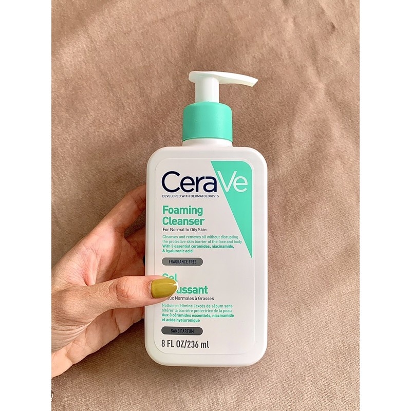 SRM Cerave Foaming Facial Cleanser For Normal To Oily Skin 236ml