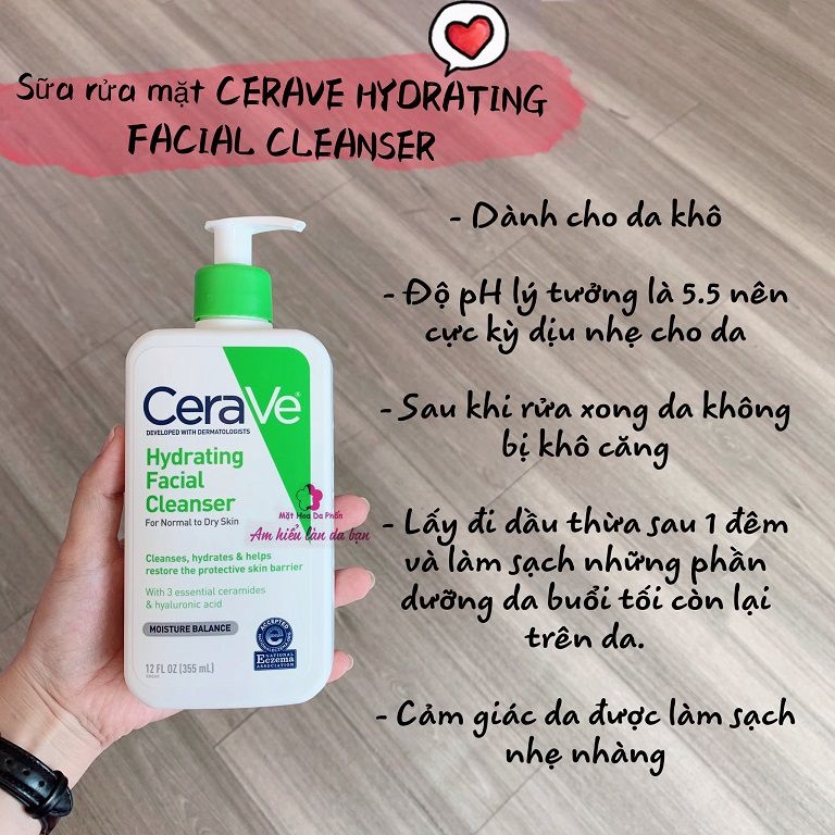 Sữa Rửa Mặt Cân Bằng Độ Ẩm CeraVe Facial Cleanser Moisture Balance 355ml