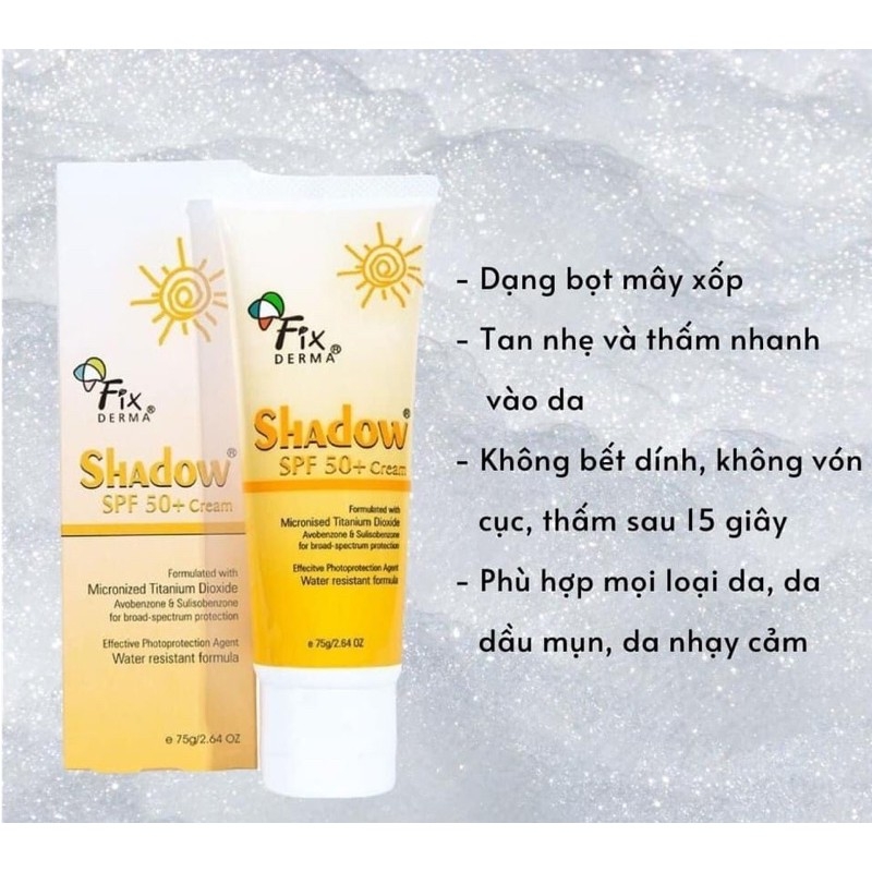 Kem Chống Nắng Fixderma Shadow SPF 50+ Cream(75g)