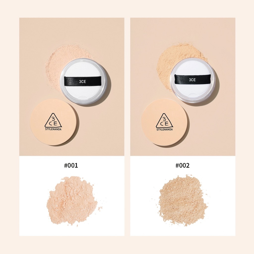 Phấn Phủ 3CE Natural Finish Loose Powder #001