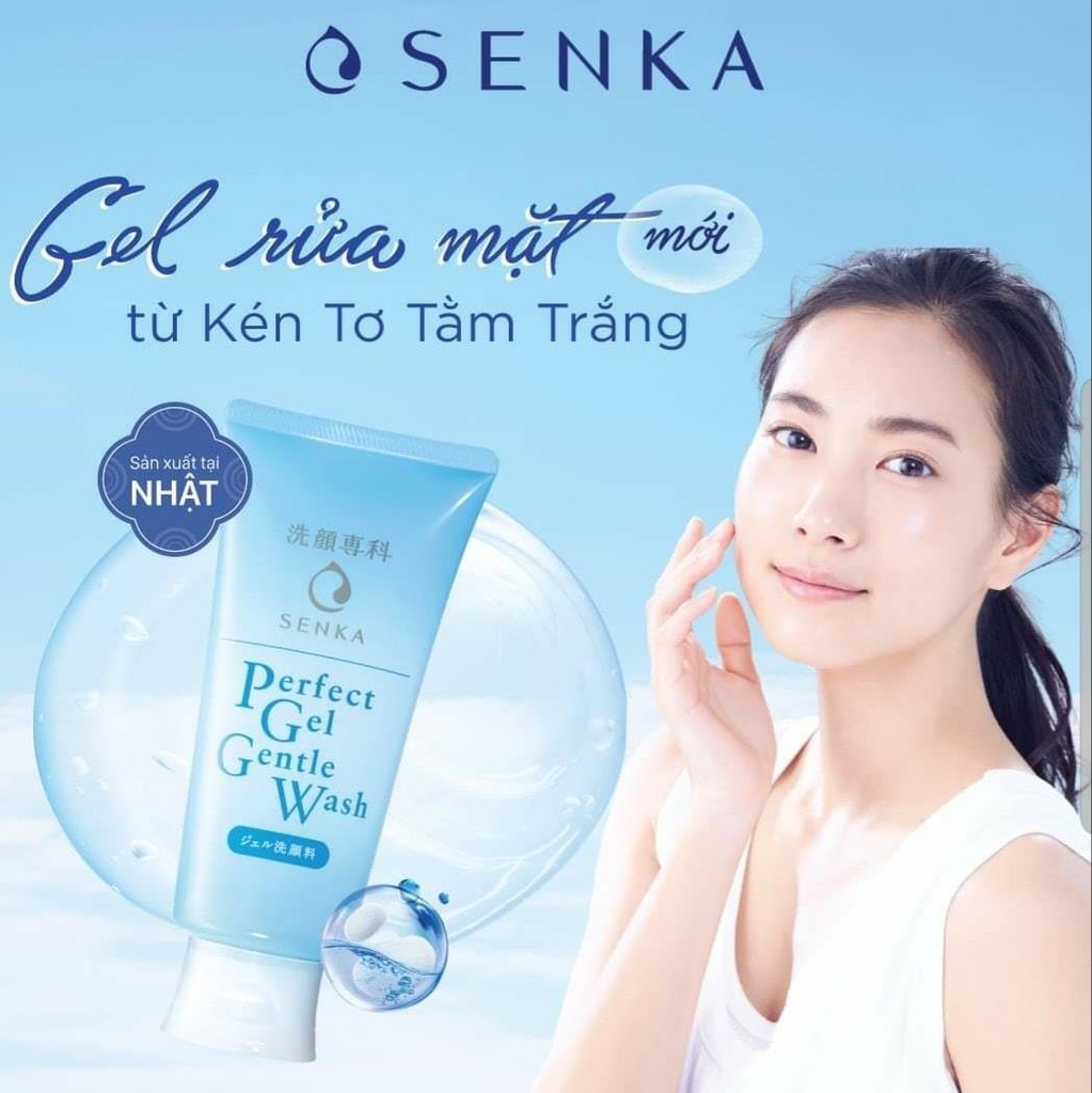 Gel Rửa Mặt Senka Perfect Gel Gentle Wash (100g)