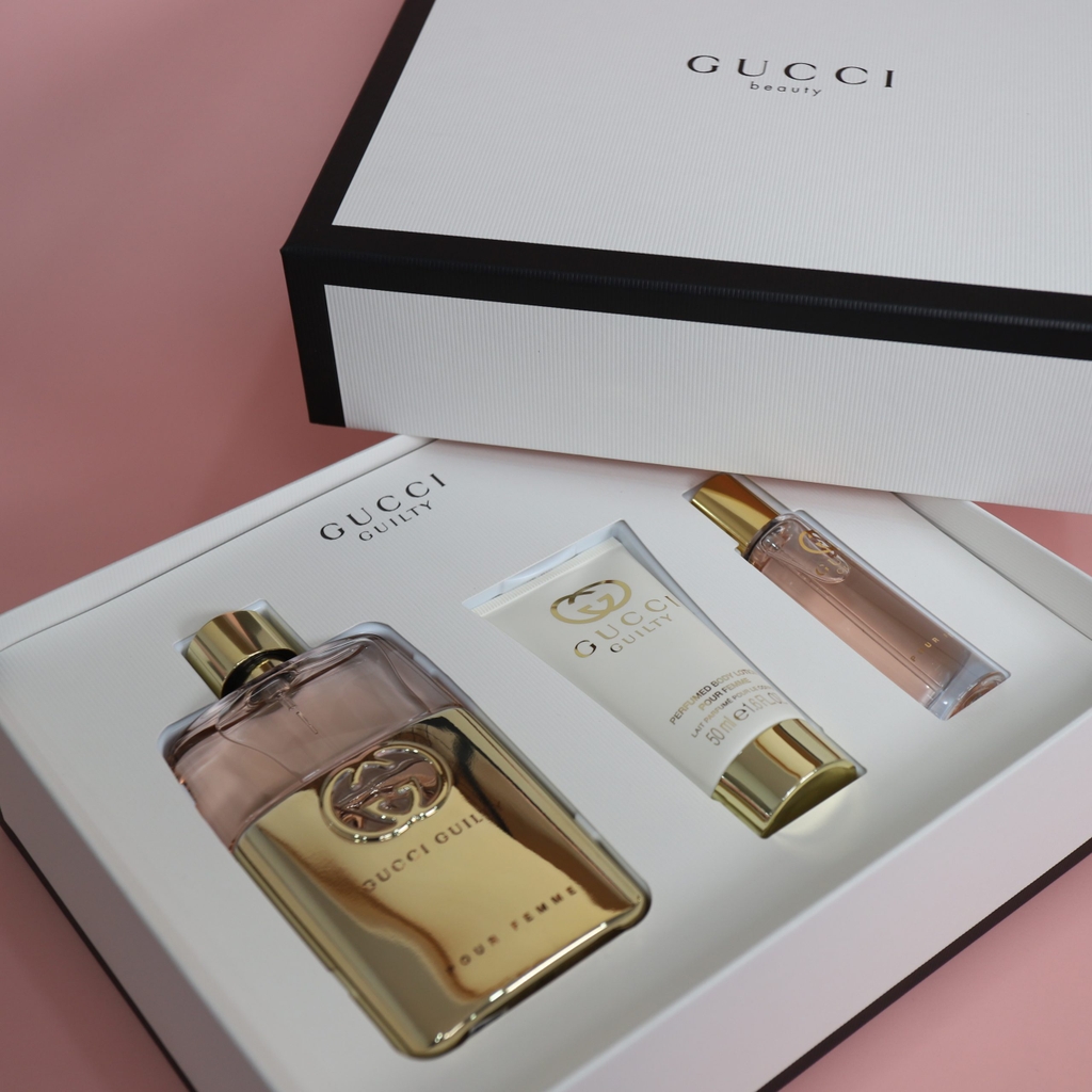 Set Nước Hoa Gucci Guilty Pour Femme For Her EDP  (3pcs)