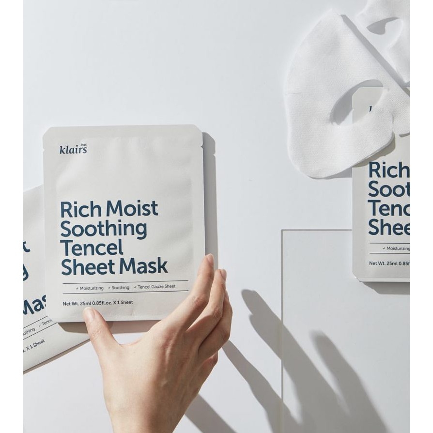 Mặt Nạ Klairs Rich Moist Soothing Sheet Mask 25g