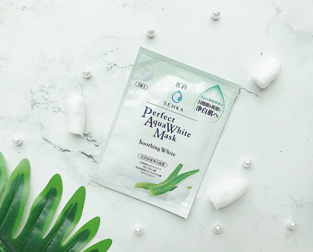 Mặt Nạ Senka Perfect Aqua White #Soothing White 1 miếng