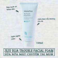 SRM Innisfree Bija Trouble Facial Foam 2019 150ml (Tuýp)