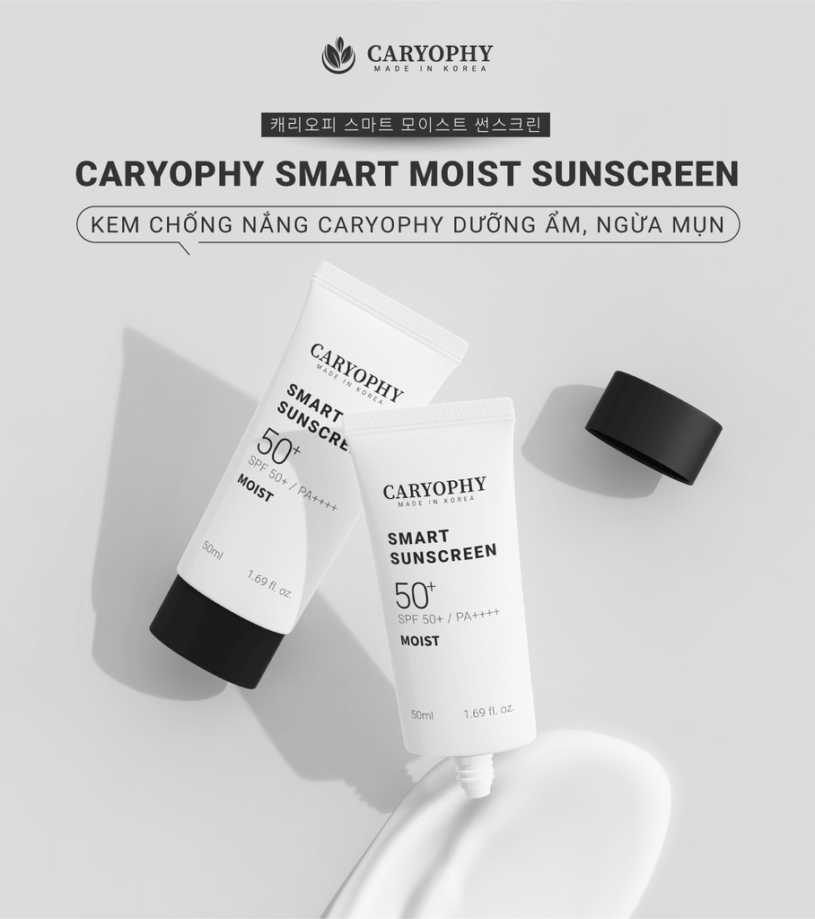 Kem Chống Nắng Caryophy Smart Moist Sunscreen SPF 50+/ PA ++++3in1 50ml