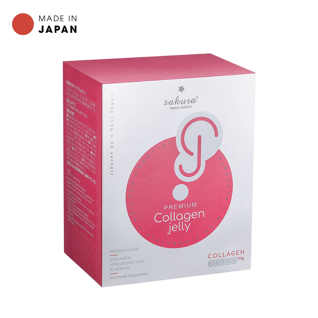 Thạch Collagen Dưỡng Da Sakura Premium Collagen Jelly Nhật Bản 450g