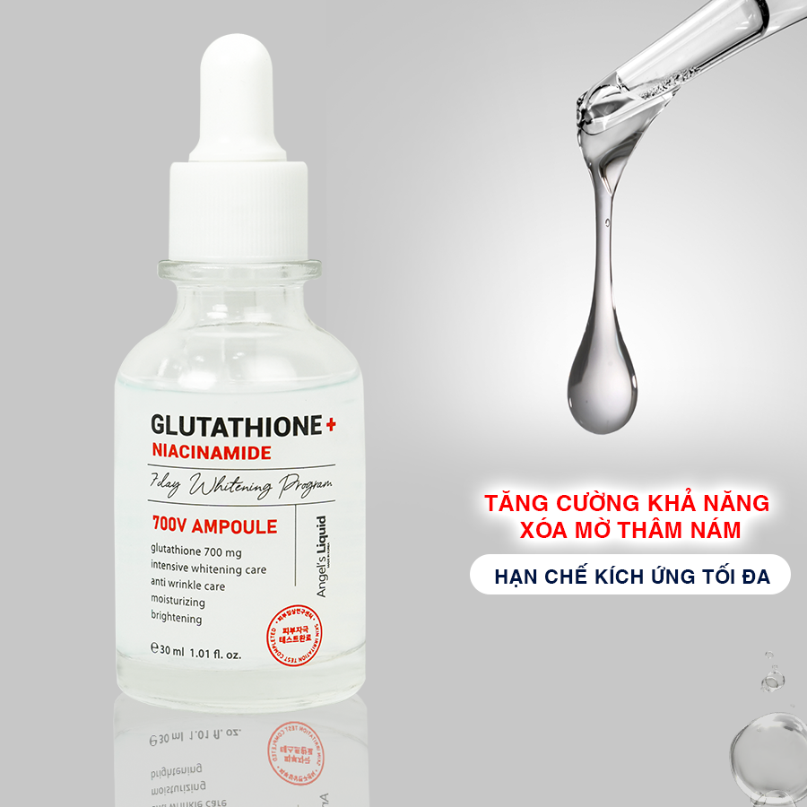 Tinh Chất Angel's Liquid Glutathione Niacinamide 700V Ampoule 30ml