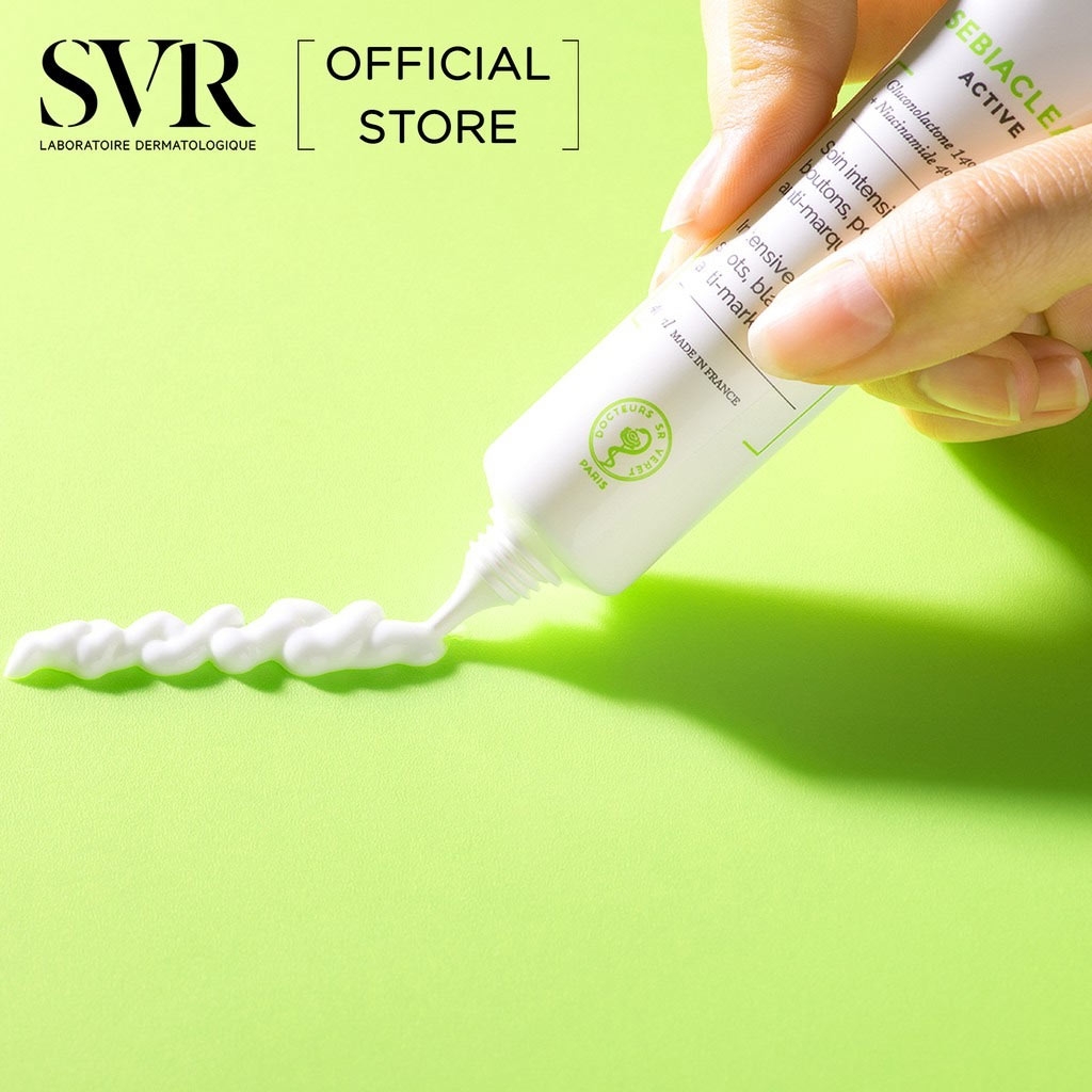 Kem Dưỡng SVR Sebiaclear Active Làm Giảm Mụn & Giúp Loại Bỏ Dầu Cho Da 3ml