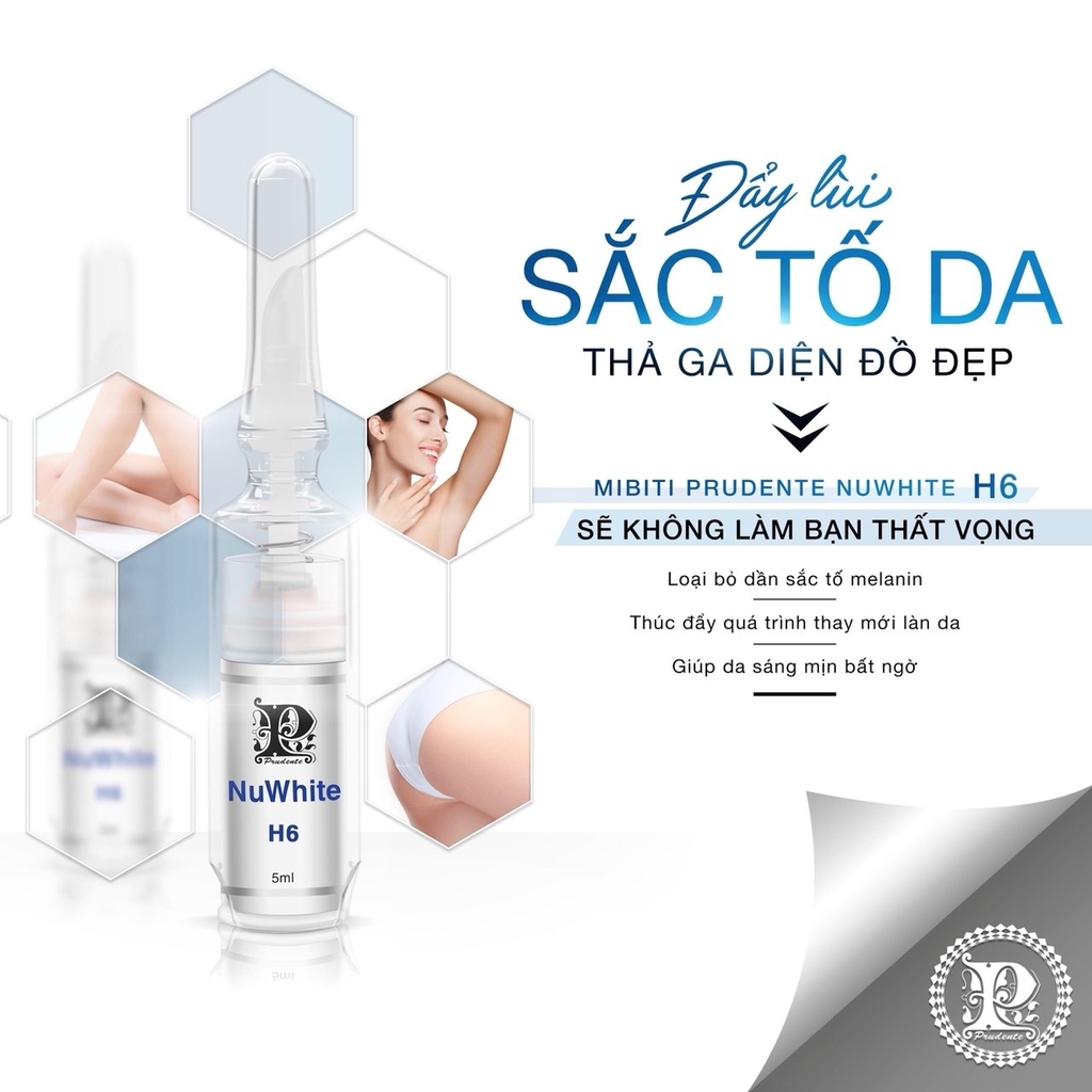 Kem Trị Thâm Nách Bẹn Mông Nuwhite H6 Mibiti Prudente 5ml