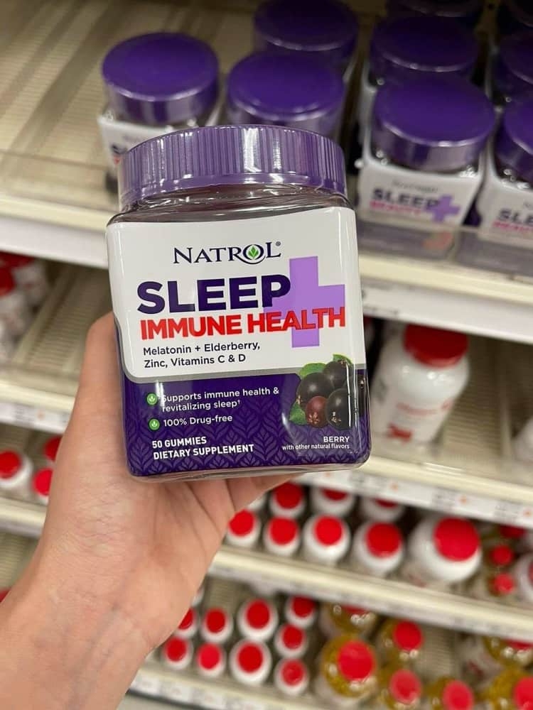 Kẹo Dẻo Giúp Ngủ Ngon Natrol Sleep Immune Health 50 Viên