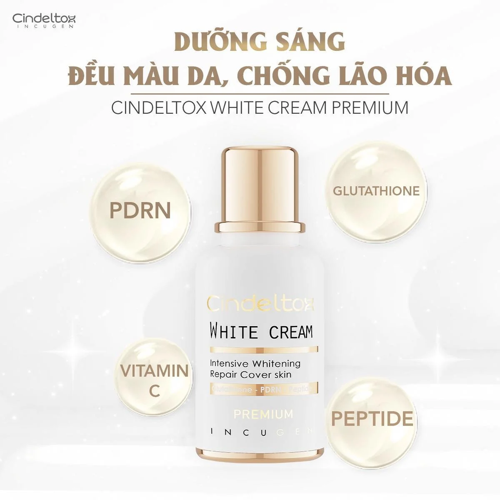 [Mẫu Mới Phiên Bản Premium] Kem Dưỡng Incug-En Cindel Tox Intensive Whitening & Cover 50Ml