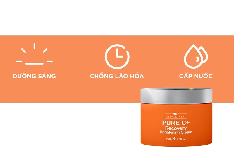 Kem Dưỡng Pure C+ Recovery Brightening Cream 50g (hộp)
