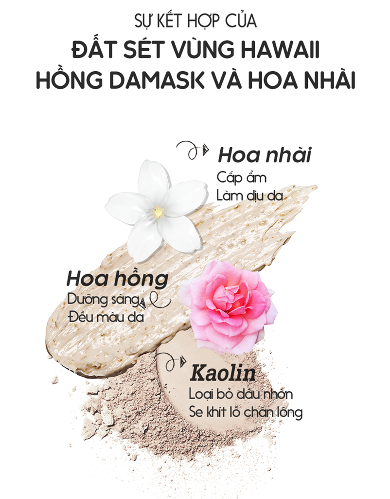 Mặt Nạ Đất Sét Hoa Hồng Dưỡng Trắng Se Khít Lỗ Chân Lông Re:p Bio Fresh Mask With Real Vitality Herbs 130g