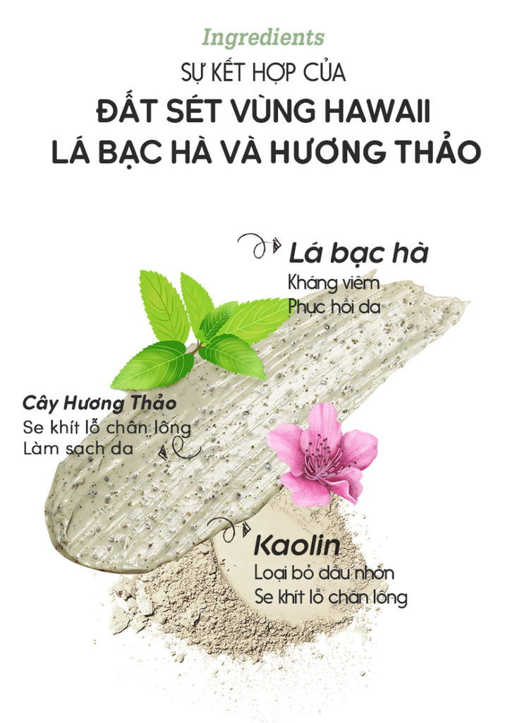 Mặt Nạ Đất Sét Hương Thảo Giảm Mụn Đầu Đen, Se Khít Lỗ Chân Lông Re:p Bio Fresh Mask With Real Nutrition Herbs 130g