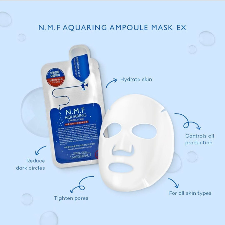Mặt Nạ Cấp Ẩm Mediheal N.M.F Aquaring Ampoule Mask Ex 27ml