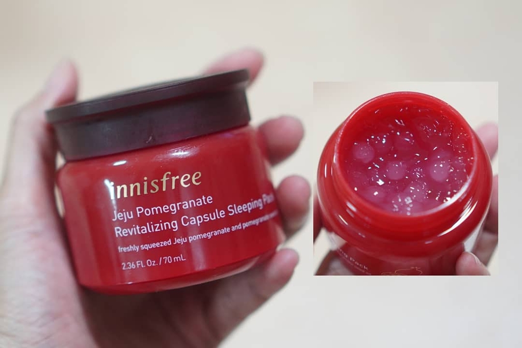 Mặt Nạ Ngủ Chống Oxy Hóa Lựu Innisfree Jeju Pomegranate Revitalizing Capsule Sleeping Pack 70g