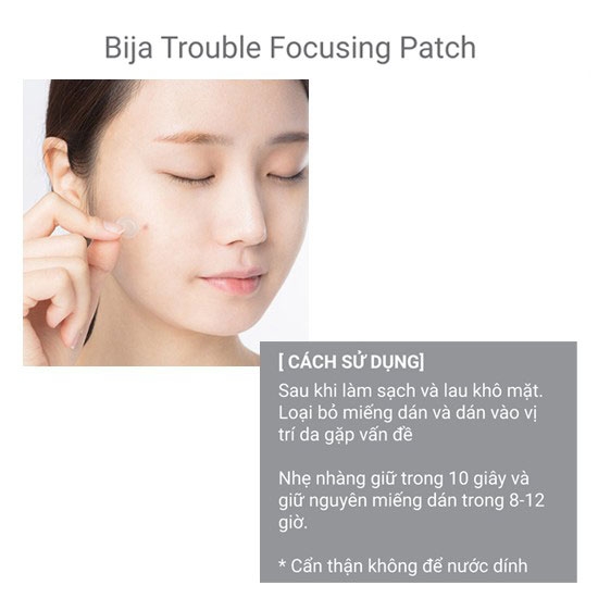 Miếng Dán Mụn Innisfree Bija Trouble Focusing Patch (9Ea)