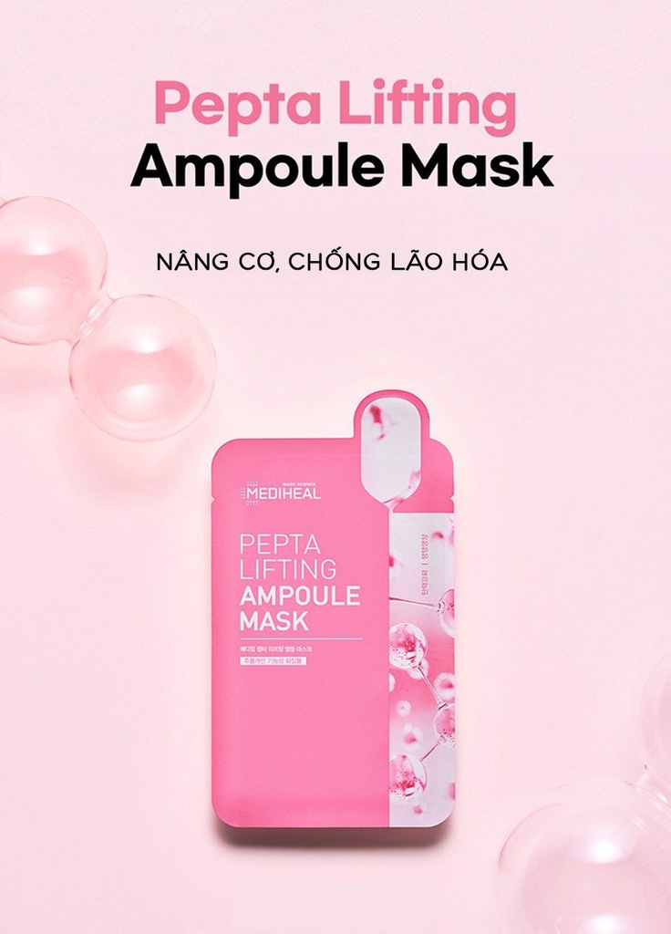 Mặt Nạ Mediheal Pepta Lifting Ampoule Mask Nâng Cơ, Trẻ Hoá Da 20ml