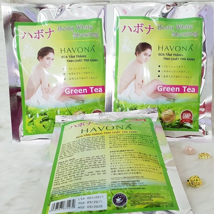 Tắm Trắng Havona #Trà Xanh