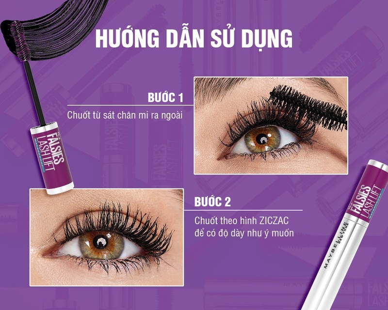 Mascara Uốn Mi, Nâng Mi Và Làm Dày Mi Maybelline New York Falsies Lash Lift 8.6ml