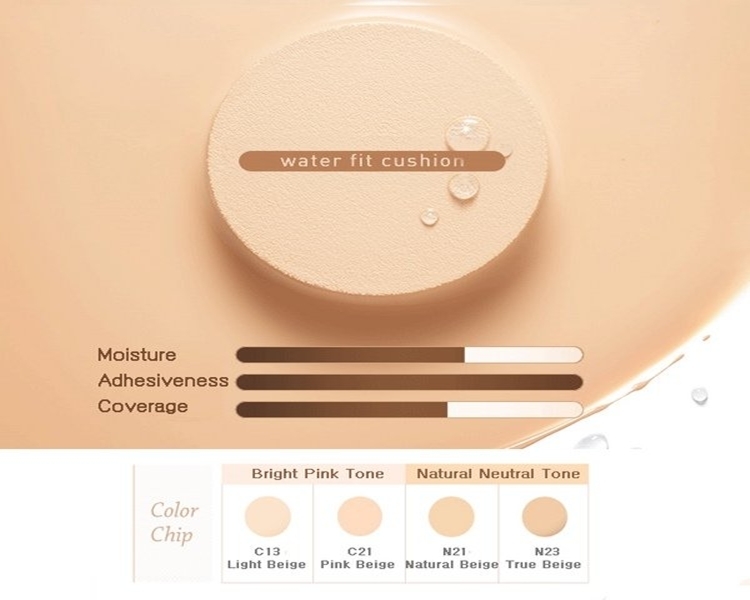 Phấn Nước Innisfree Water Fit Cushion SPF45  PA++ N23